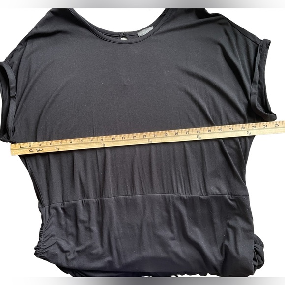 VINCE CAMUTO Plus Size Black Ruched Dress Short Sleeve NWOT - Size 2X - Picture 9 of 12